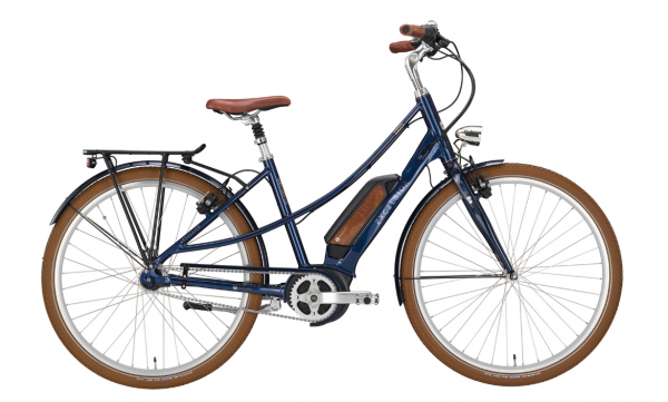 EXCELSIOR Elektro-Cityrad &quot;Vintage E&quot; Mod. 22, Mixte, 28&quot;, navy blue, 7-Gang SHIMANO &quot;Nexus&quot; Leerlauf, 48 cm