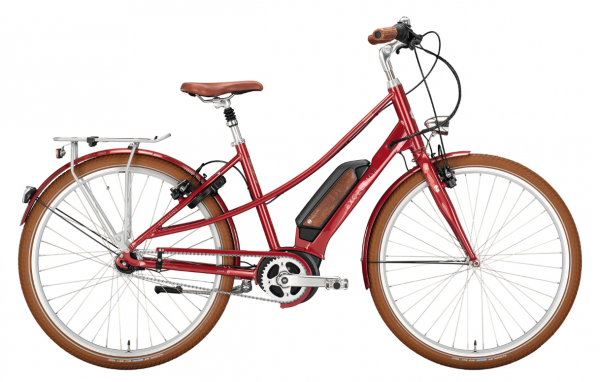 EXCELSIOR Elektro-Cityrad "Vintage E" Mod. 22, Mixte, 28", queensred, 7-Gang SHIMANO "Nexus" Leerlauf, 48 cm