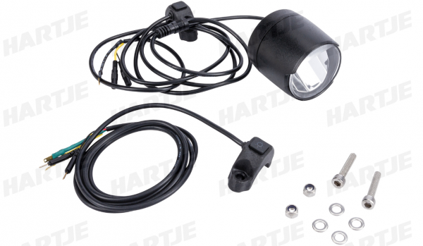 TERN LED-Scheinwerfer "High Beam Ignis"; Heller, weit und breit reichender 700-Lumen-Lichtstrahl. Auf Knopfdruck lässt er sich auf Fernlicht umschalte