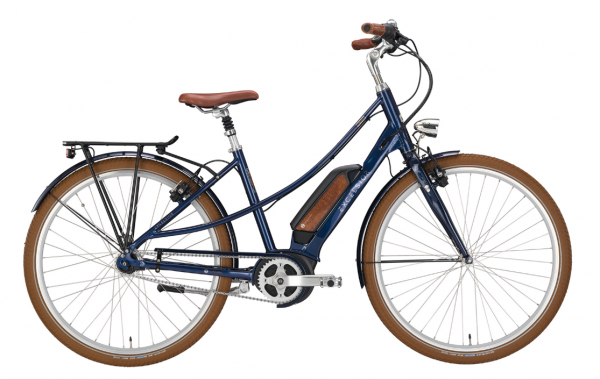 EXCELSIOR Elektro-Cityrad &quot;Vintage E&quot; Mod. 22, Mixte, 28&quot;, navy blue, 7-Gang SHIMANO &quot;Nexus&quot; Leerlauf, 53 cm